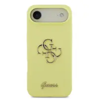 Zadní kryt Guess Liquid Silicone 4G Metal Logo pro Apple iPhone Air, žlutá