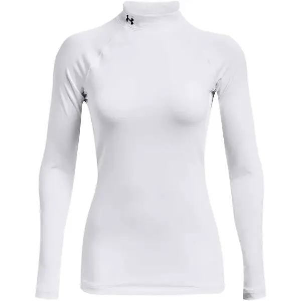Under Armour AUTHENTICS MOCK NECK Dámske tričko, biela, veľkosť M