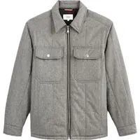 CELIO DUSTRIPES Pánská zimní bunda, šedá, velikost