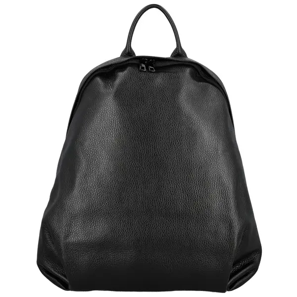 Dámsky kožený batoh čierny - Delami Vera Pelle Ricardo