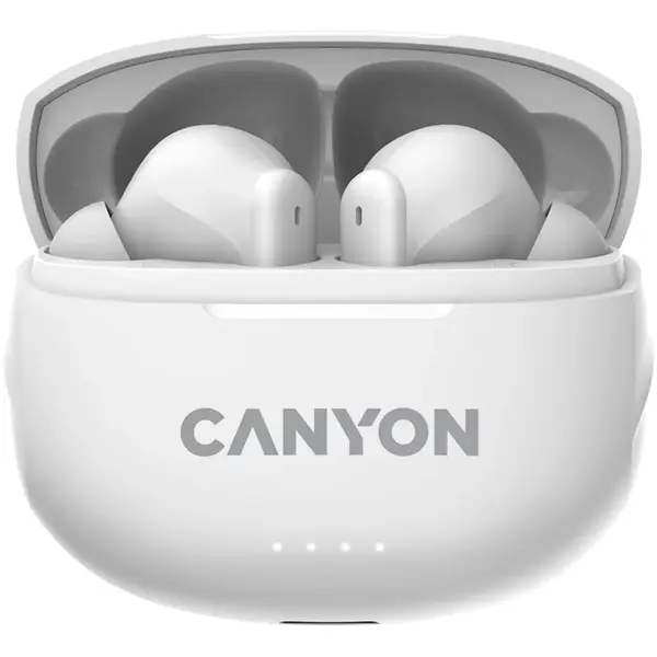 Canyon Bezdrátová stereo sluchátka True wireless TWS-8, bílá