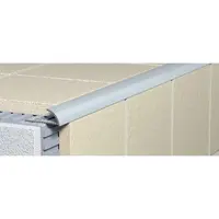 Lišta ukončovací "oblá" Havos odľahčený, hliník, dĺžka 250 cm, výška hrany 10 mm, ALEOO10250