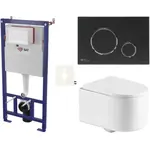 Závesný WC set do ľahkých stien / predstenová SAT SIKOSSREX7278K
