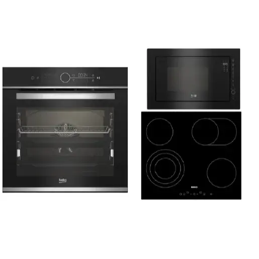 Set spotrebičov Beko BBIM13400XCS + HIC64404T + BMGB25333BG