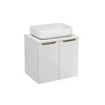 Kúpeľňová skrinka pod umývadlo Naturel Stilla 60x60x45 cm biela STILLAD06033DBI