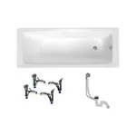 Obdĺžniková vaňa SAT Feel 170x75 cm smaltovaná oceľ ľavá aj pravá SATBVFEEL170755