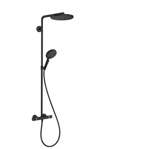 Hansgrohe Raindance Select S sprchový systém s termostatickou batériou matná čierna 27633670