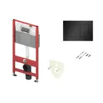 Set do sadrokartónu k WC Tece čierne matné tlačidlo 9.400.414