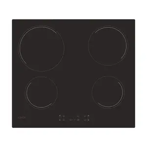 Vstavaná sklokeramická doska Candy čierna 33801788