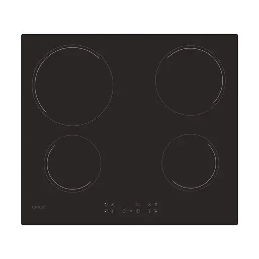 Vstavaná sklokeramická doska Candy čierna 33801788