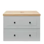 Kúpeľňová skrinka s umývadlom Naturel Forli 100x53x46 cm v šedej farbe mat FORLI100GMD