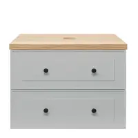 Kúpeľňová skrinka s umývadlom Naturel Forli 100x53x46 cm v šedej farbe mat FORLI100GMD