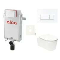 Cenovo zvýhodnený závesný WC set Alca na zamurovanie + WC Glacera Alfa SIKOAA7