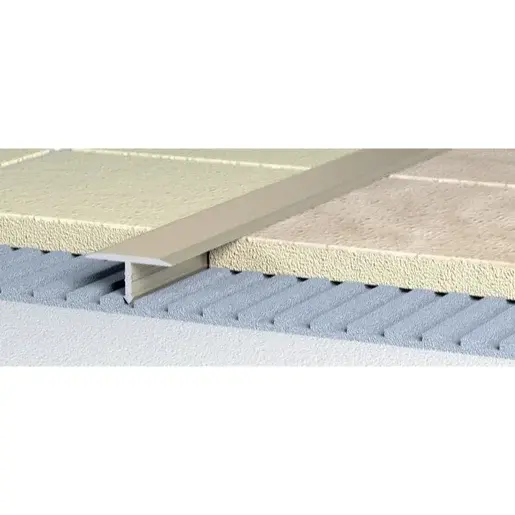 Lišta dělící "T" Havos, mosadz, dĺžka 250 cm, výška hrany 10 mm, MOT14250