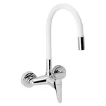 Novaservis Titania Iris New drezová batéria so silikónovým ramienkom 150 mm biela-chróm 94480,0b 94480.0B