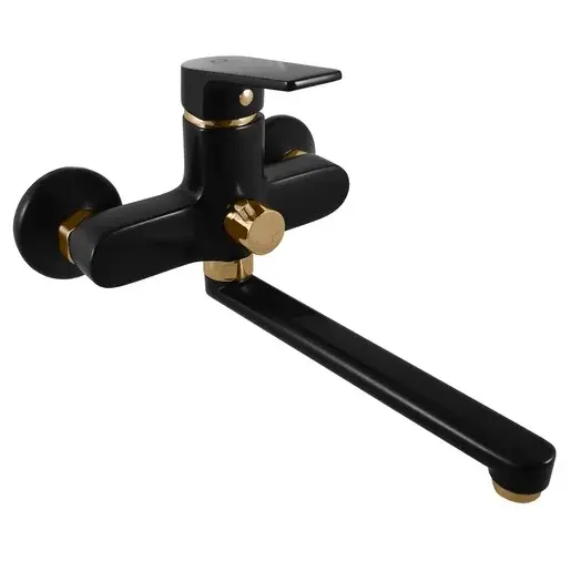 RAV SLEZÁK Colorado vaňová batéria s otočným ramienkom 100 mm černá matná/zlato CO153.0CMATZ