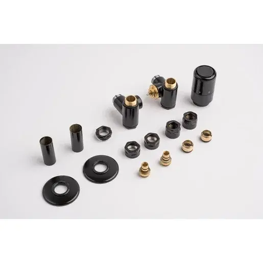 Termostatický ventil pre ústredné vykurovanie P.M.H. Runa 6x7 cm čierná RUN-R-B