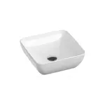 Ravak Uni umývadlo na dosku 38x38 cm bez prepadu UNISLIMS380