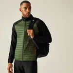 Pánská hybridní bunda regatta clumber zelená/černá s