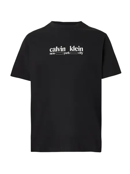 Calvin Klein Jeans Tričko 'NYC'  čierna / biela