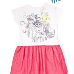 Dětské šaty , Mořská víla - červeno/bílé, vel. 122