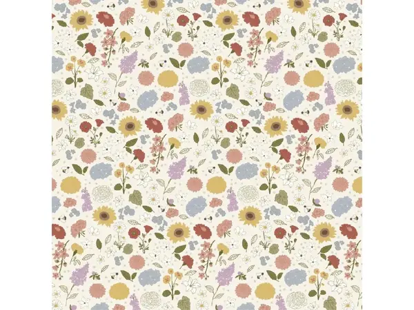 IB Laursen Servírovacie obrúsky GRAND MA'S FLOWERS, 50 ks