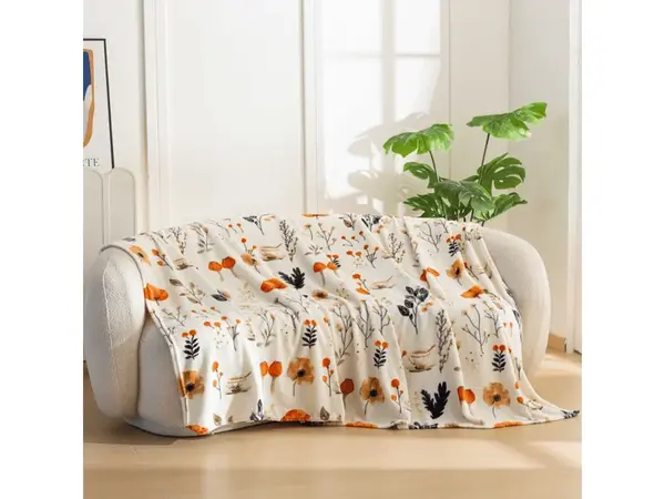 Mikroplyšová baránková deka PAPAVA, krémová Rozmer: 200 x 220 cm