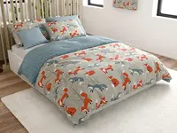 Bavlnené obliečky Renforcé FOXIVA sivé Rozmer obliečky: 70 x 90 cm | 140 x 200 cm