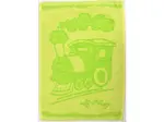 Detský uterák BEBÉ mašinka zelený 30x50 cm