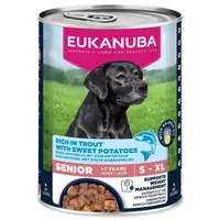 Konzerva EUKANUBA Senior bohatá na pstruha s batátmi 400 g