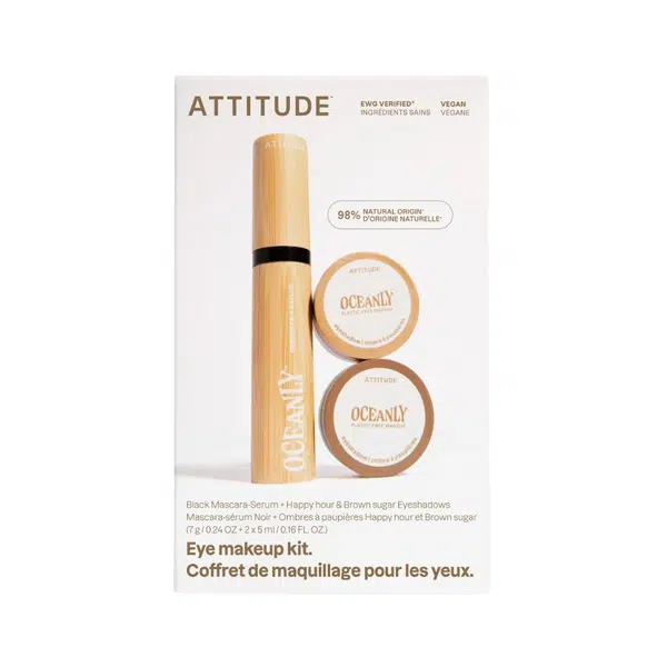 ATTITUDE Oceanly Set na líčení očí Brown 3 ks
