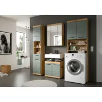 MID.YOU KOUPELNA dub artisan, šedozelená