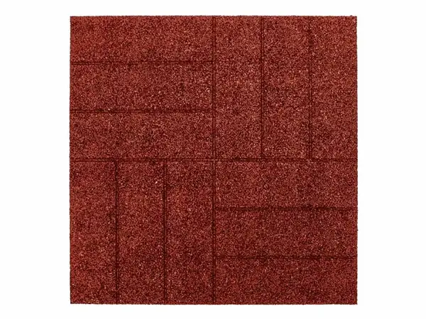 Gumová dlaždice ASLON Design 50 x 50 cm, červená