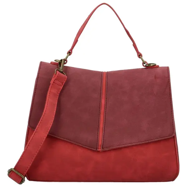 Dámská kabelka do ruky červeno/vínová - Paolo bags Simwa