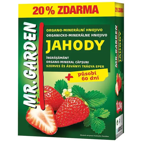 Mr. Garden organo-minerální hnojivo pro jahody a drobné ovoce 1,2 kg