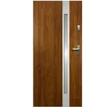 Vchodové dveře Temida SL P55 90P zlatý dub 2070x1000x55 mm