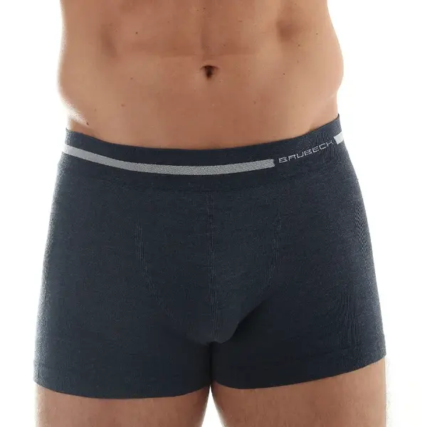 Pánské boxerky Brubeck Wool Comfort Dark Jeans L