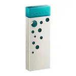 Apacer USB flash disk, USB USB 2.0, 64GB, AH11J, Turquoise green, AP64GAH11JG-1, USB A, dustproof,waterproof
