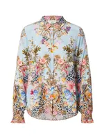 PRINCESS GOES HOLLYWOOD Blúzka  svetlomodrá / zlatá / olivová / ružová