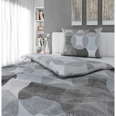 Novel POVLEČENÍ, flanel, antracitová, 140/200 cm