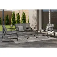 Ambia Garden ZAHRADNÍ SADA 4dílné, kov, sklo, textil