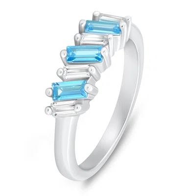 Brilio Silver Půvabný stříbrný prsten se zirkony RI101W 58 mm
