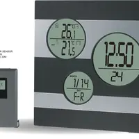 MPM Quality Budík s teploměrem C02.2577.9270