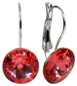 Levien Elegantní náušnice Rivoli Padparadscha