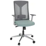 MID.YOU OTOČNÁ ŽIDLE, síťovina, plochá tkanina, šedá, bílá, mátově zelená