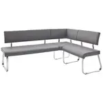 Livetastic ROHOVÁ LAVICE, šedá, barvy nerez oceli