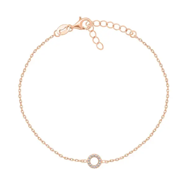 Brilio Silver Půvabný bronzový náramek se zirkony BRC17R