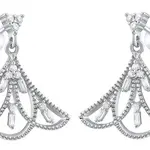 Silvego Designové stříbrné náušnice se zirkony MW14500