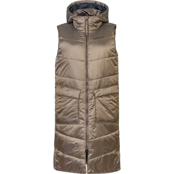 Hannah WANESA Dámska predĺžená zateplená vesta, hnedá, veľkosť