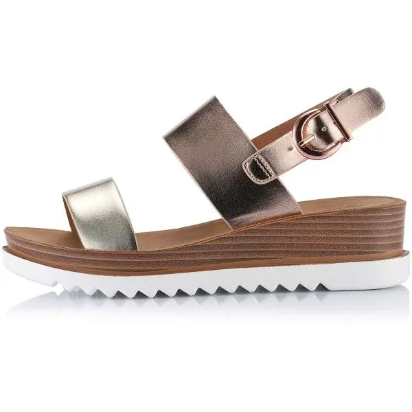 ALPINE PRO RAMONA Dámske sandále, zlatá, veľkosť